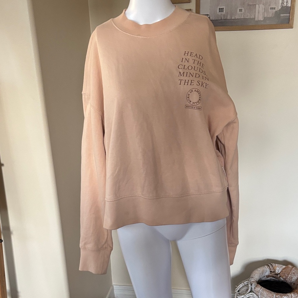 Scotch & Soda Light Peach Women's Crew Neck Sweater